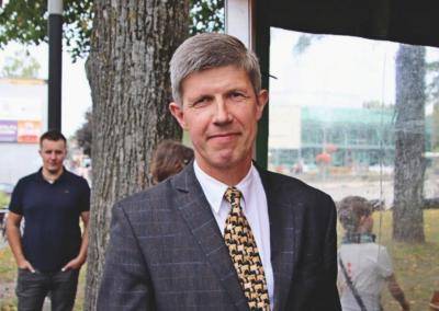 Žilvinas Augustinavičius pasidžiaugė, kad rajono ūkininkai pilietiškai aktyvūs, dėl palankesnės žemės ūkio politikos kai kurie jų vyko protestuoti net į Briuselį. Anykšta nuotr.